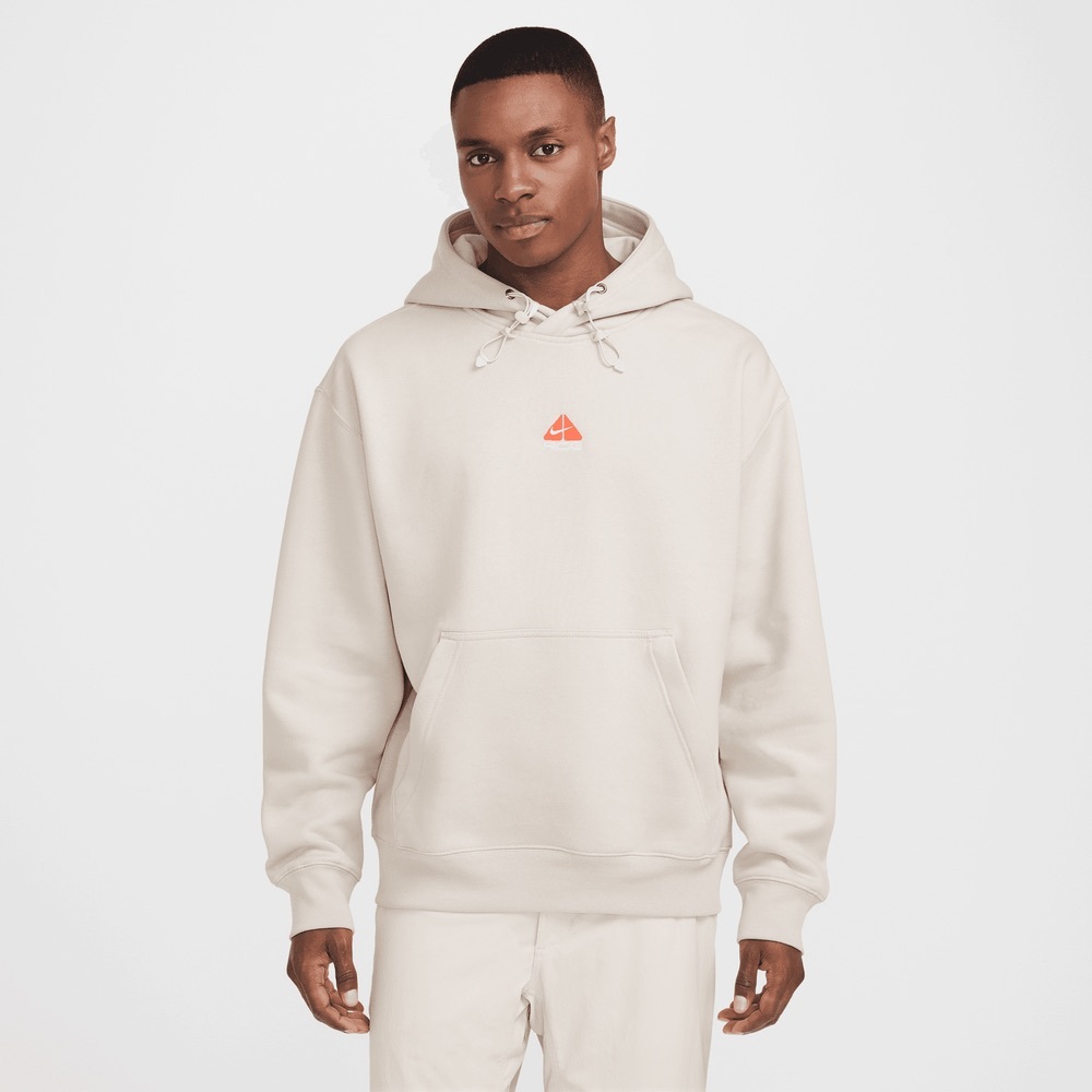 Nike Therma-FIT ACG Pullover Hoodie Light Orewood Brown Oversized Size 2XL XXL